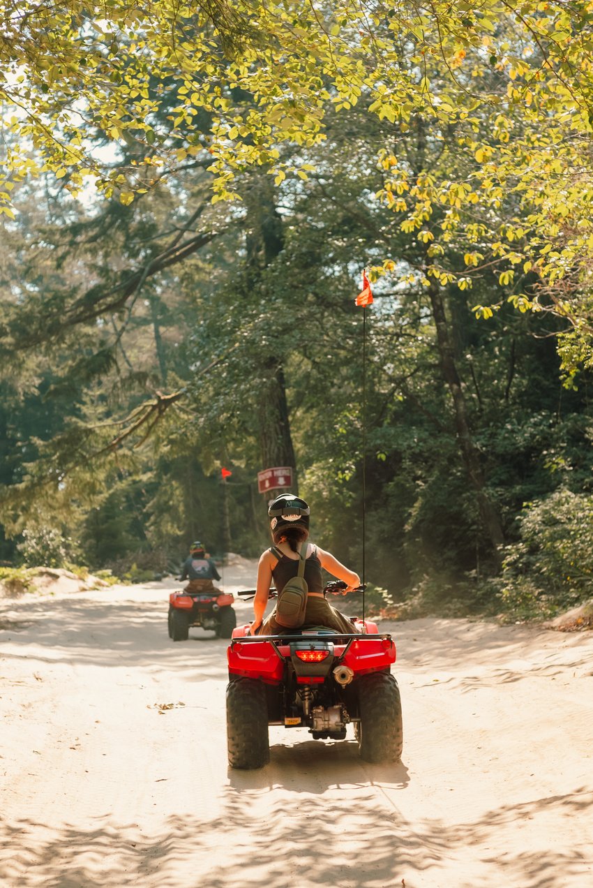 Woman Driving an ATV